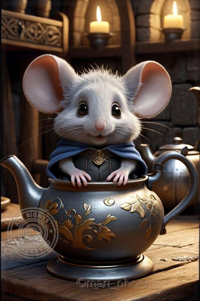 mała mysz w czajniku puzzle online
