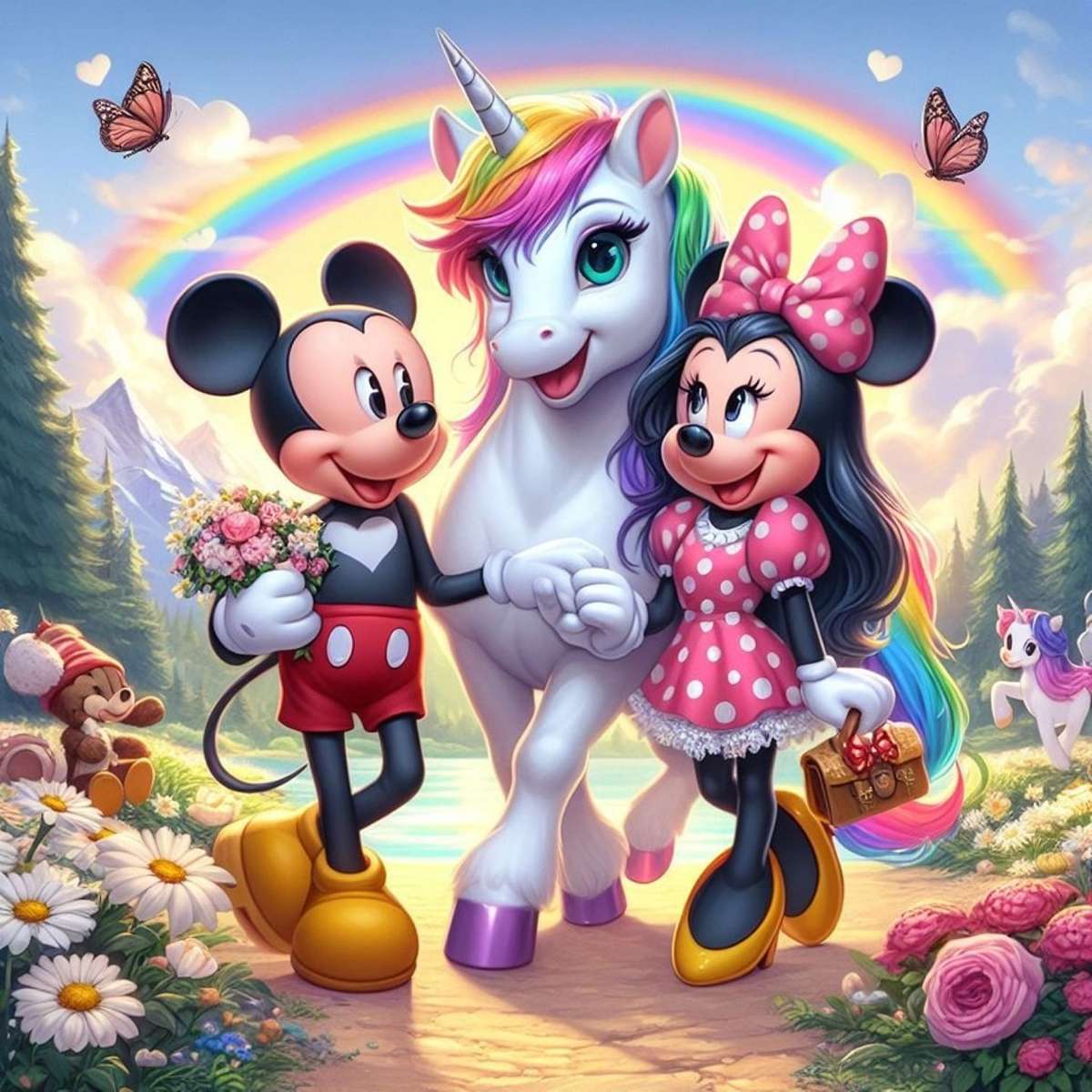 Disney Minnie i Mickey puzzle online