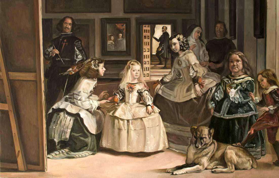 Las Meninas autorstwa Velázqueza puzzle online