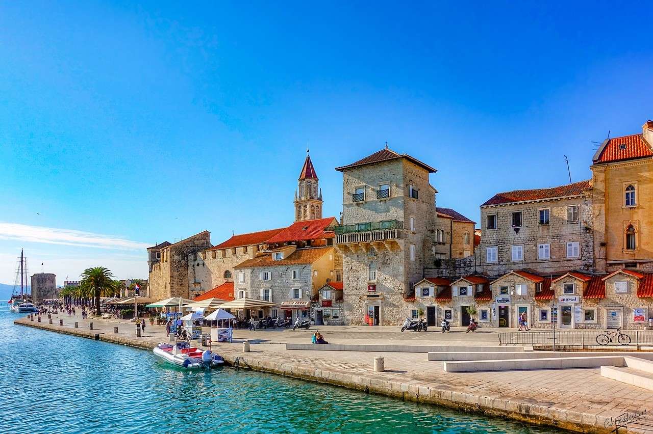 Trogir, centrum historyczne, miasto puzzle online