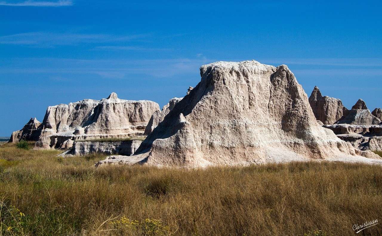 Park Narodowy Badlands, Dakota Południowa, USA puzzle online