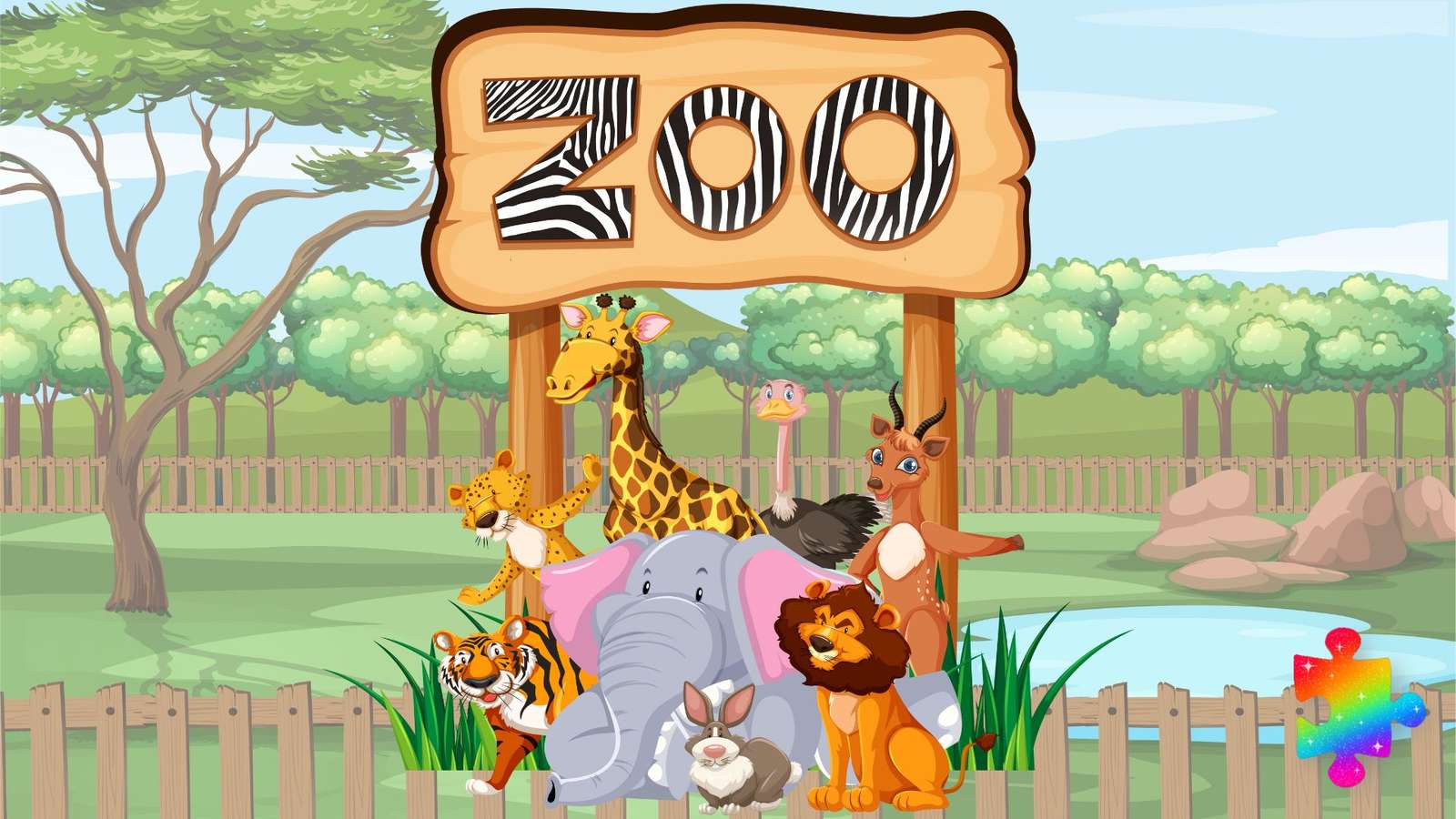 Zwierzęta z zoo puzzle online