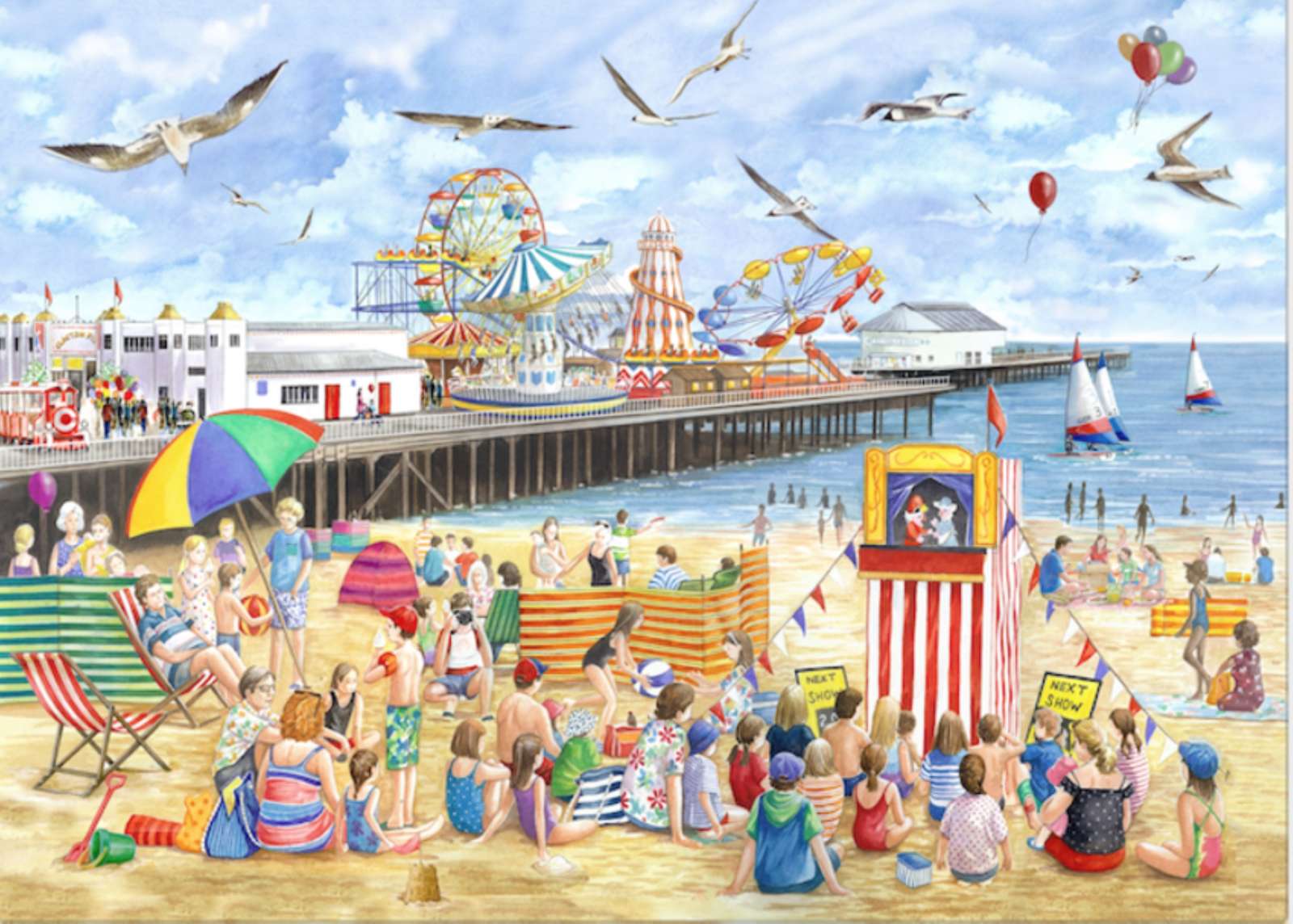 Teatrzyk na plaży puzzle online