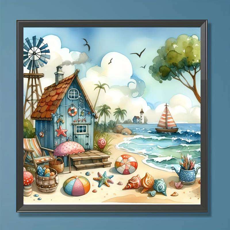 chatka na plaży (1) puzzle online