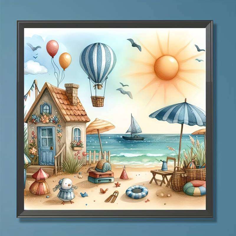 chatka na plaży (3) puzzle online