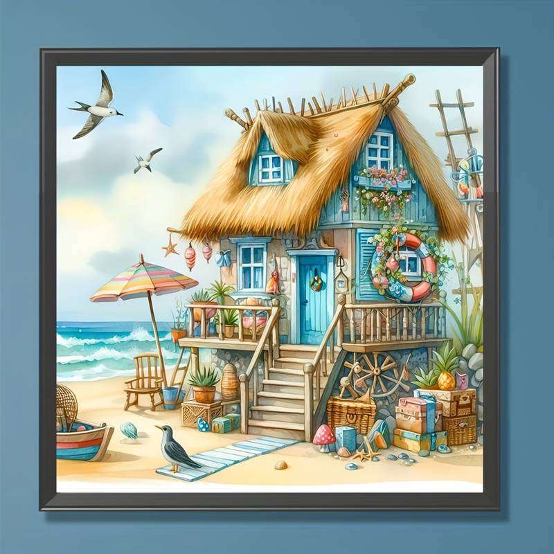 chatka na plaży (5) puzzle online