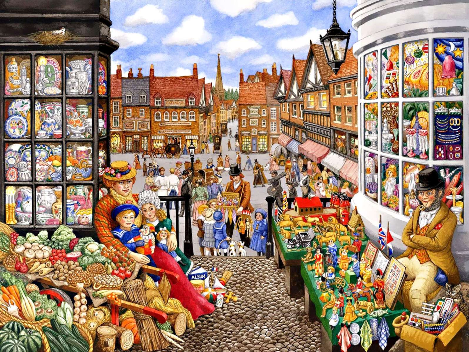 Wiktoriański rynek puzzle online