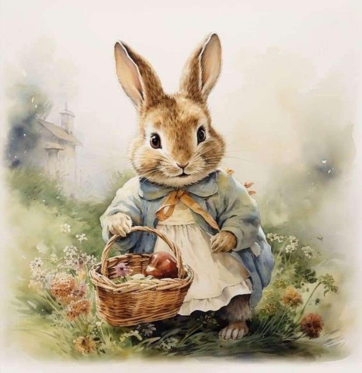 Madame Rabbit zrobiła zakupy puzzle online