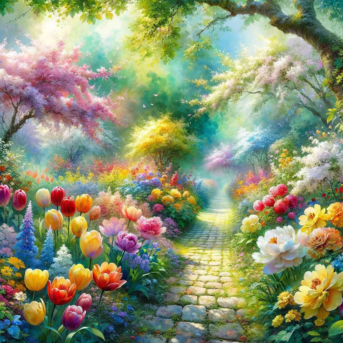 Spring Garden puzzle online