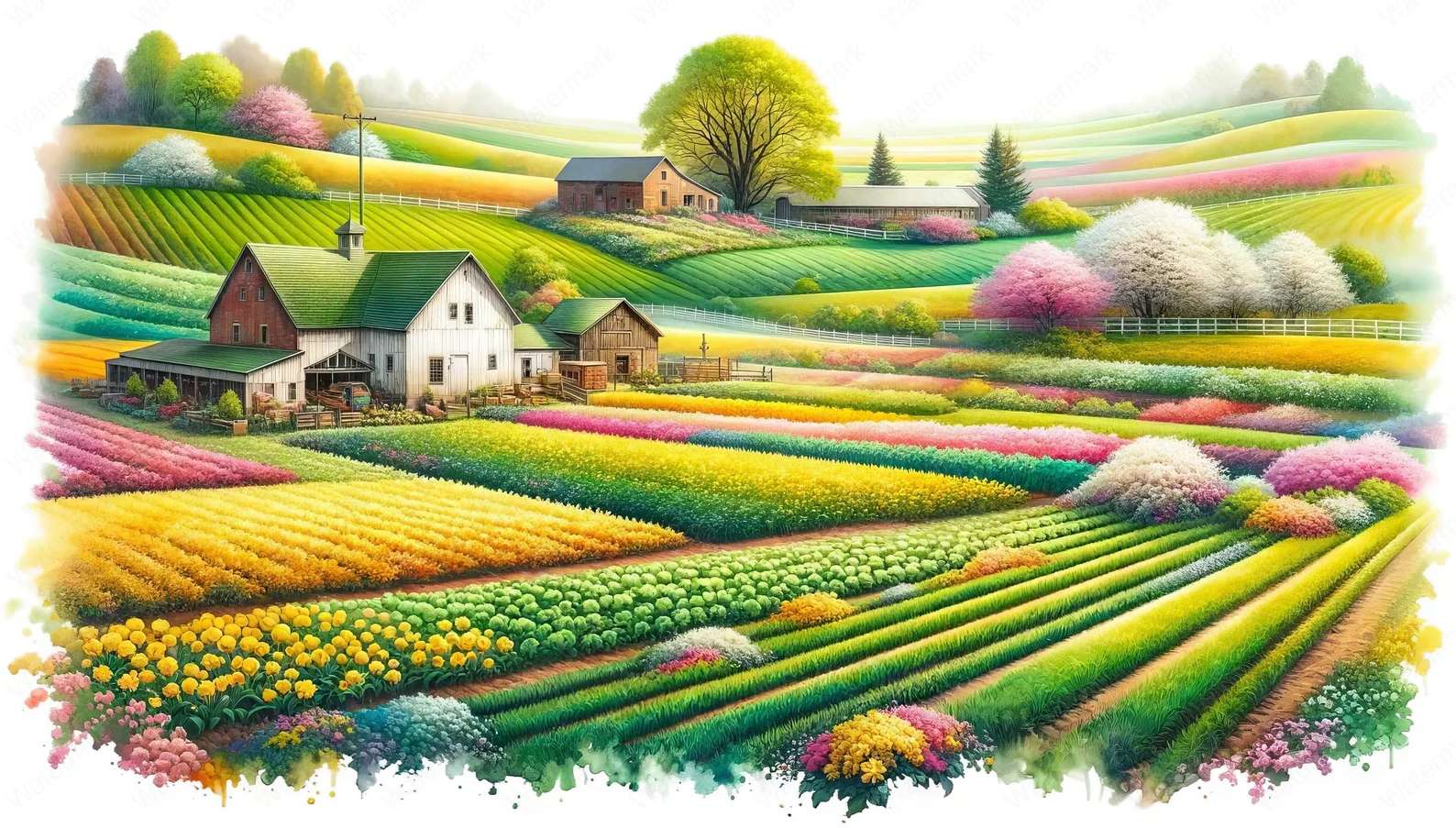 Puzzle z Spring Farm puzzle online