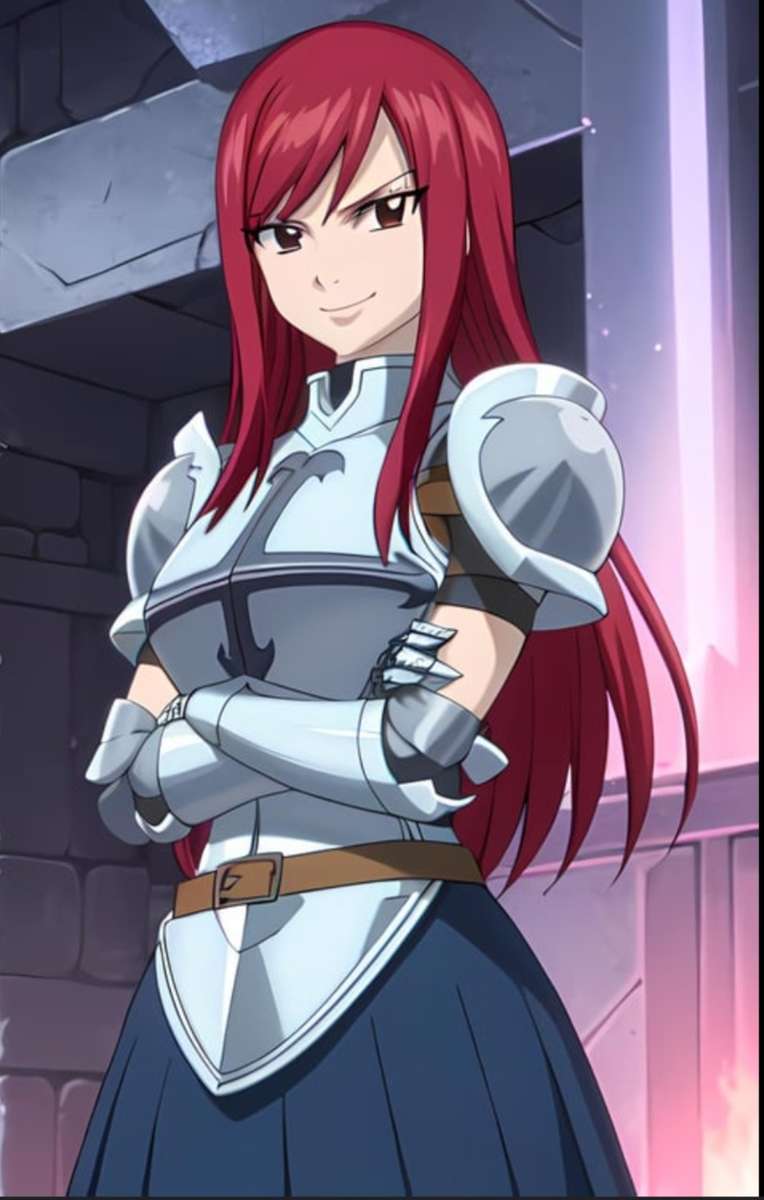 Erza Scarlett Fairy Tail puzzle online