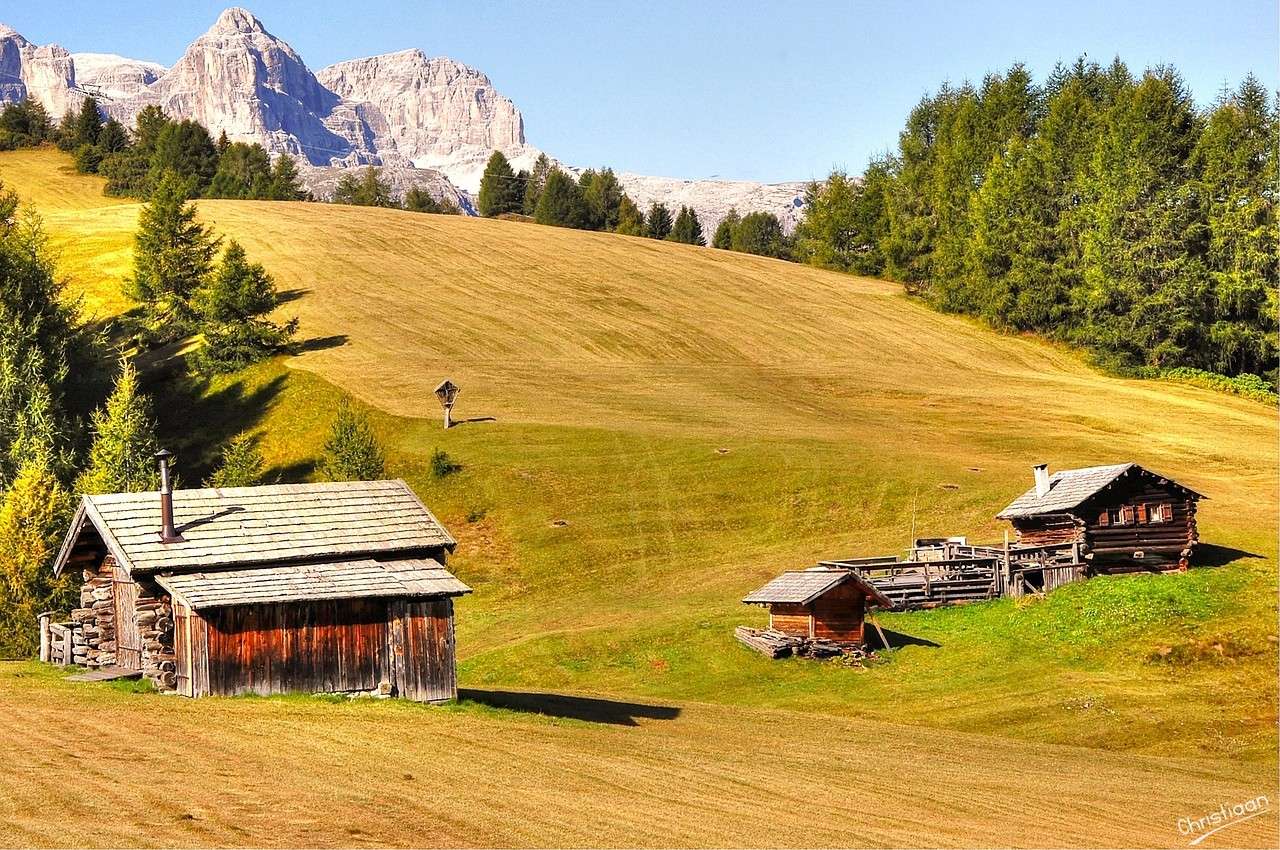 Pralongia, Dolomity, Alm. puzzle online