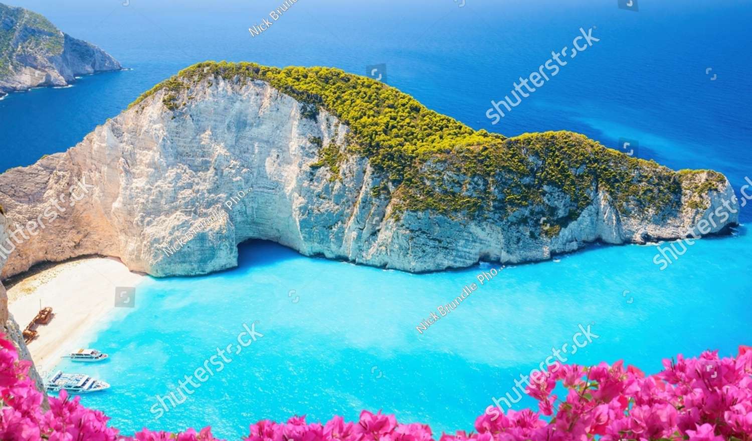 Zakynthos u południowo-zachodniego wybrzeża Grecji puzzle online