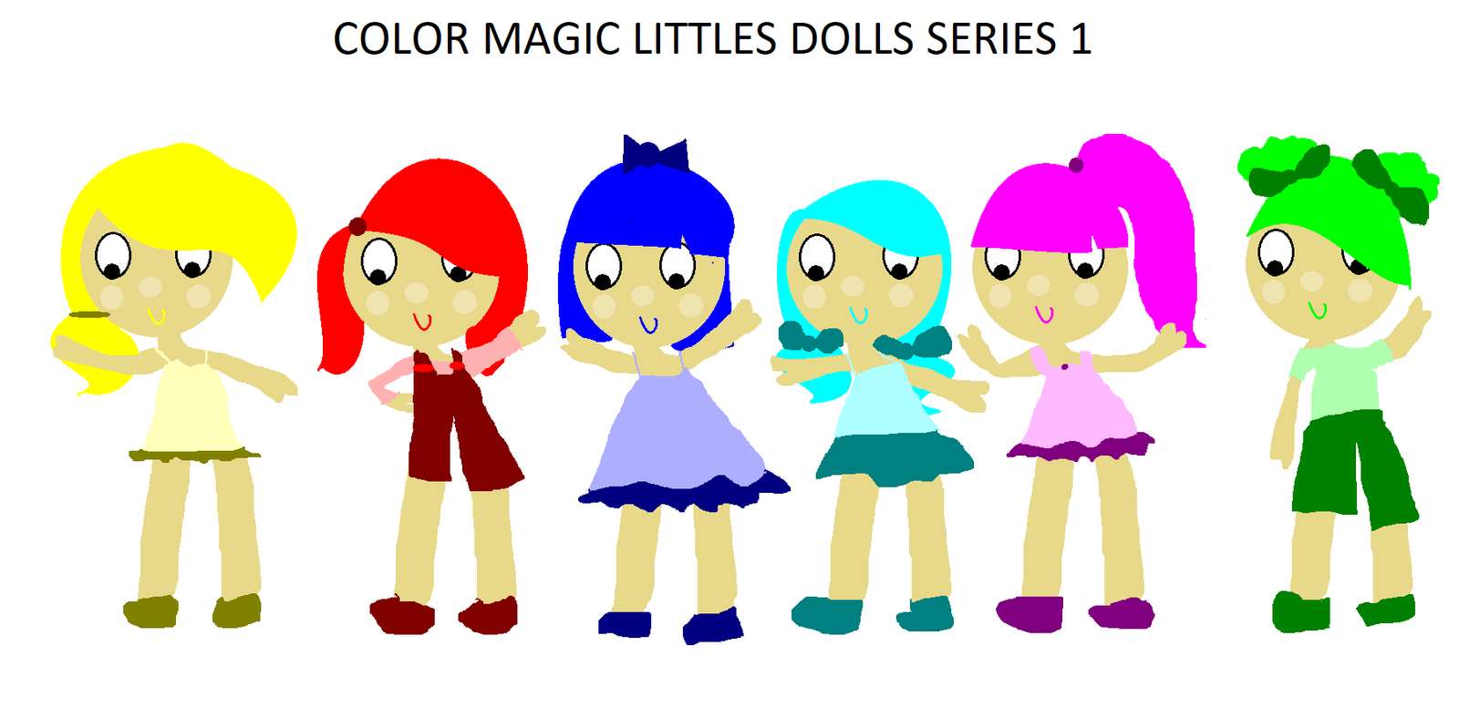 COLOR MAGIC LITTLES DOLLS SERIES 1 puzzle online