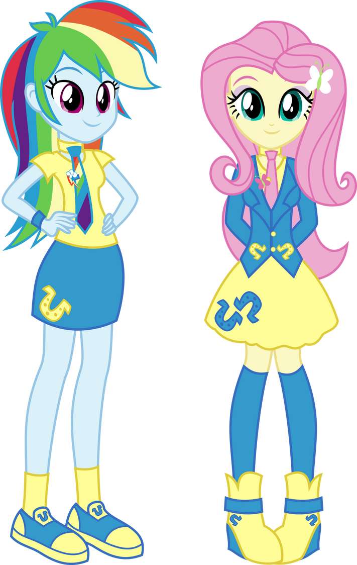 MLP EQG RAINBOW DASH I FLUTTERSHY puzzle online