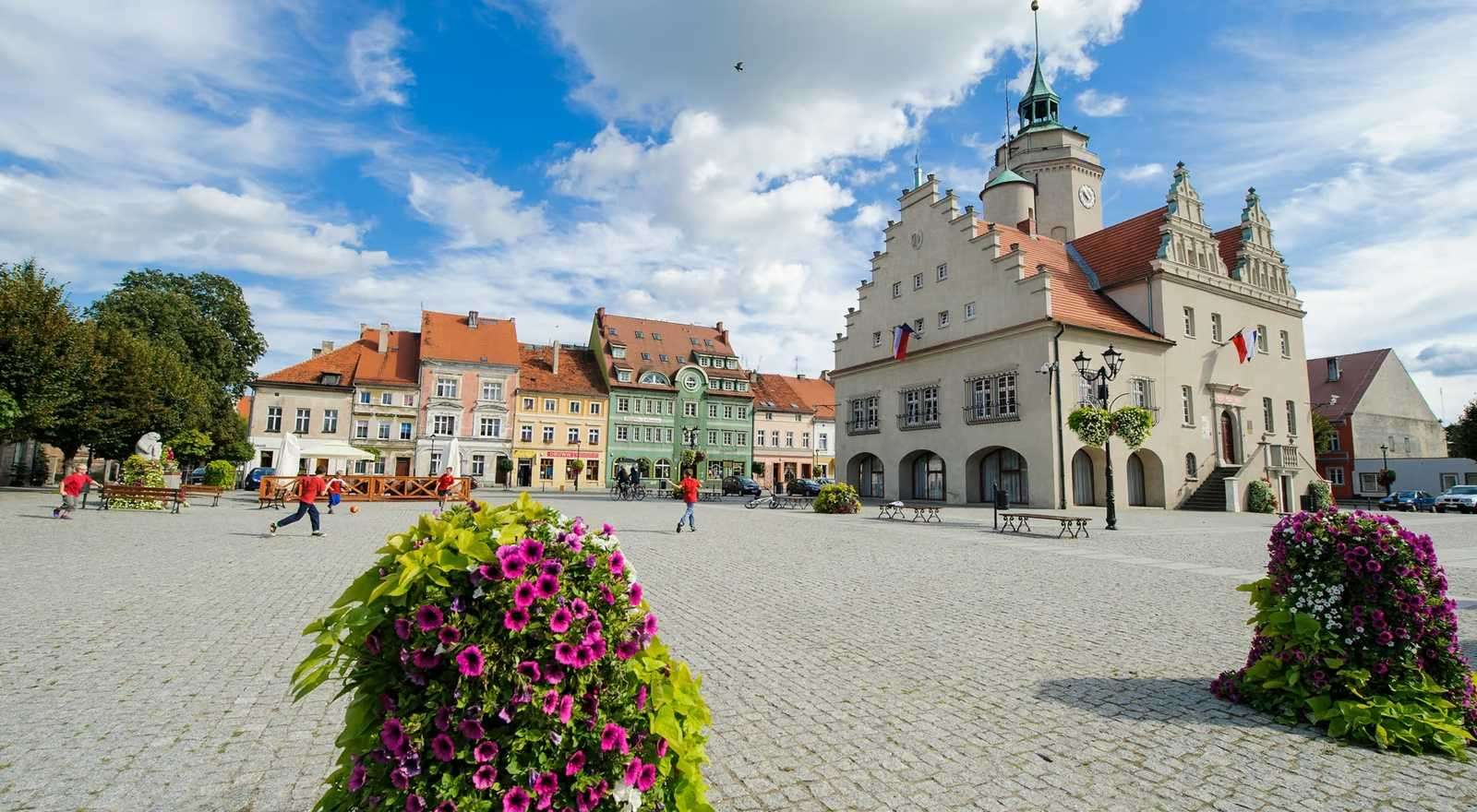 Rynek miasta Prusice puzzle online