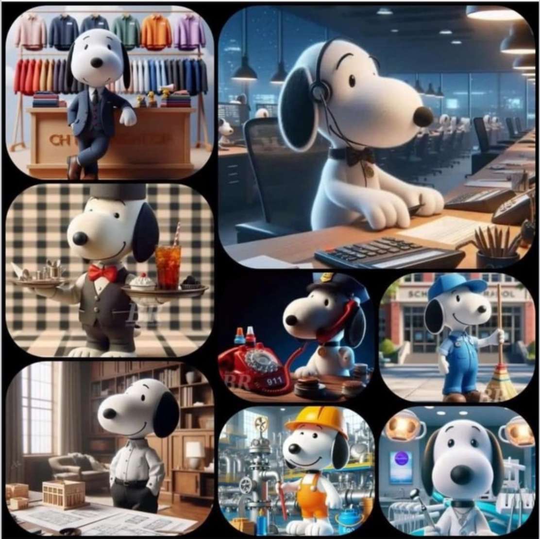 Ponowna wizyta w życiu Snoopy'ego puzzle online