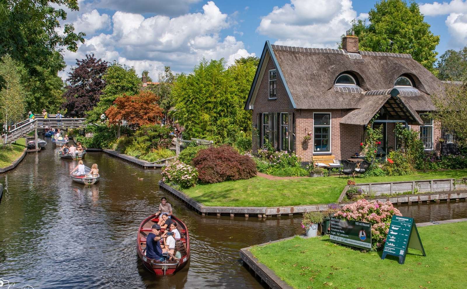 Giethoorn wioska w Holandii puzzle online