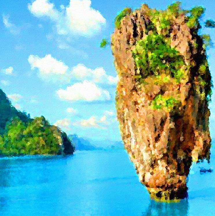 Zatoka Phang Nga niedaleko Khao Lak puzzle online