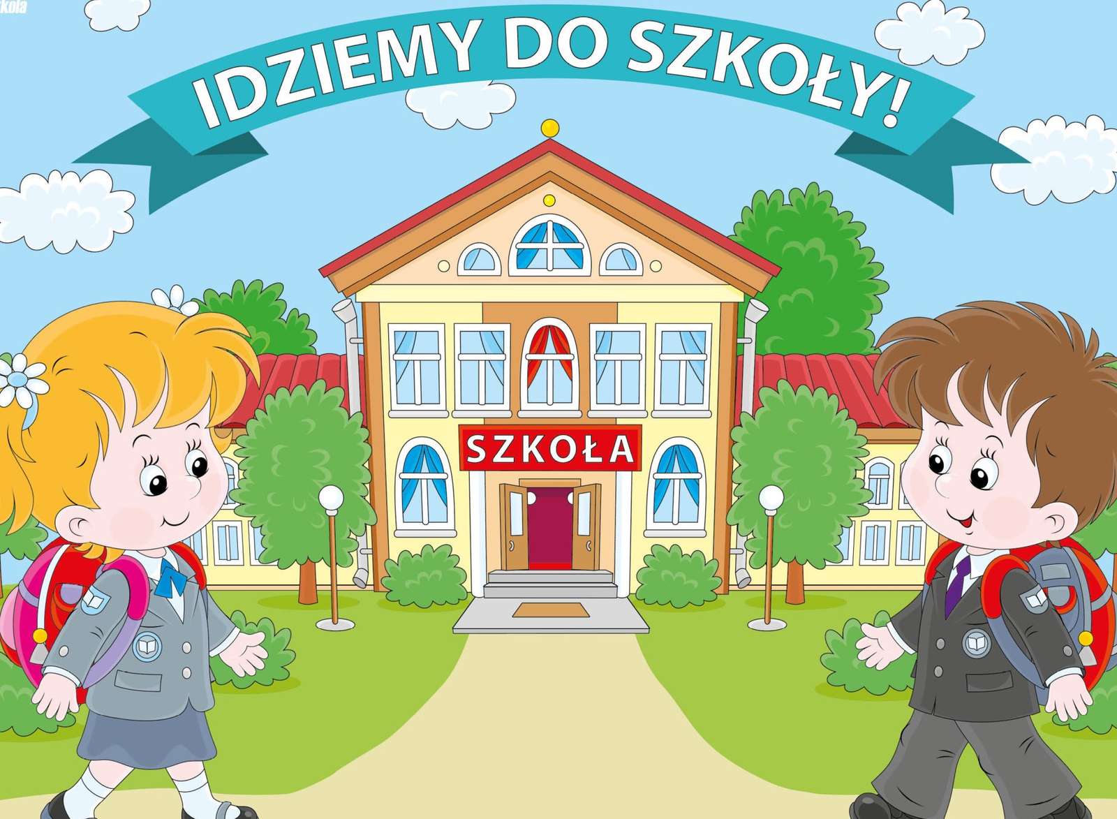 Rozpoczęcie roku szkolnego puzzle online