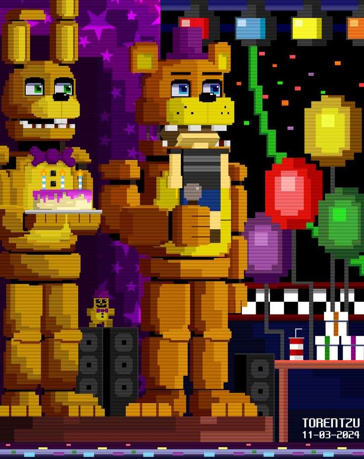 Wiosna Bonnie i Fredbear | FNAFA puzzle online