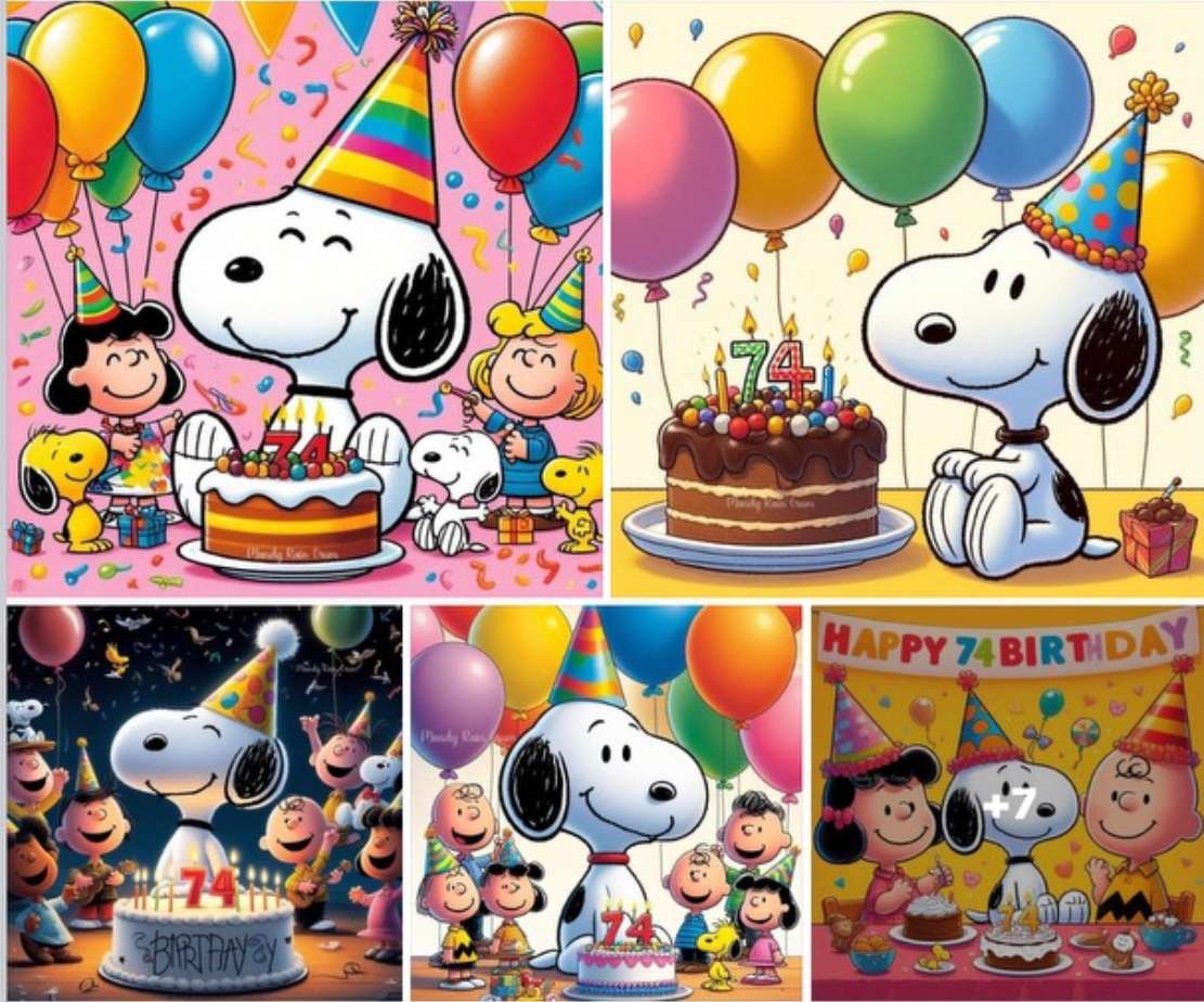 Snoopy ma 74 lata? puzzle online