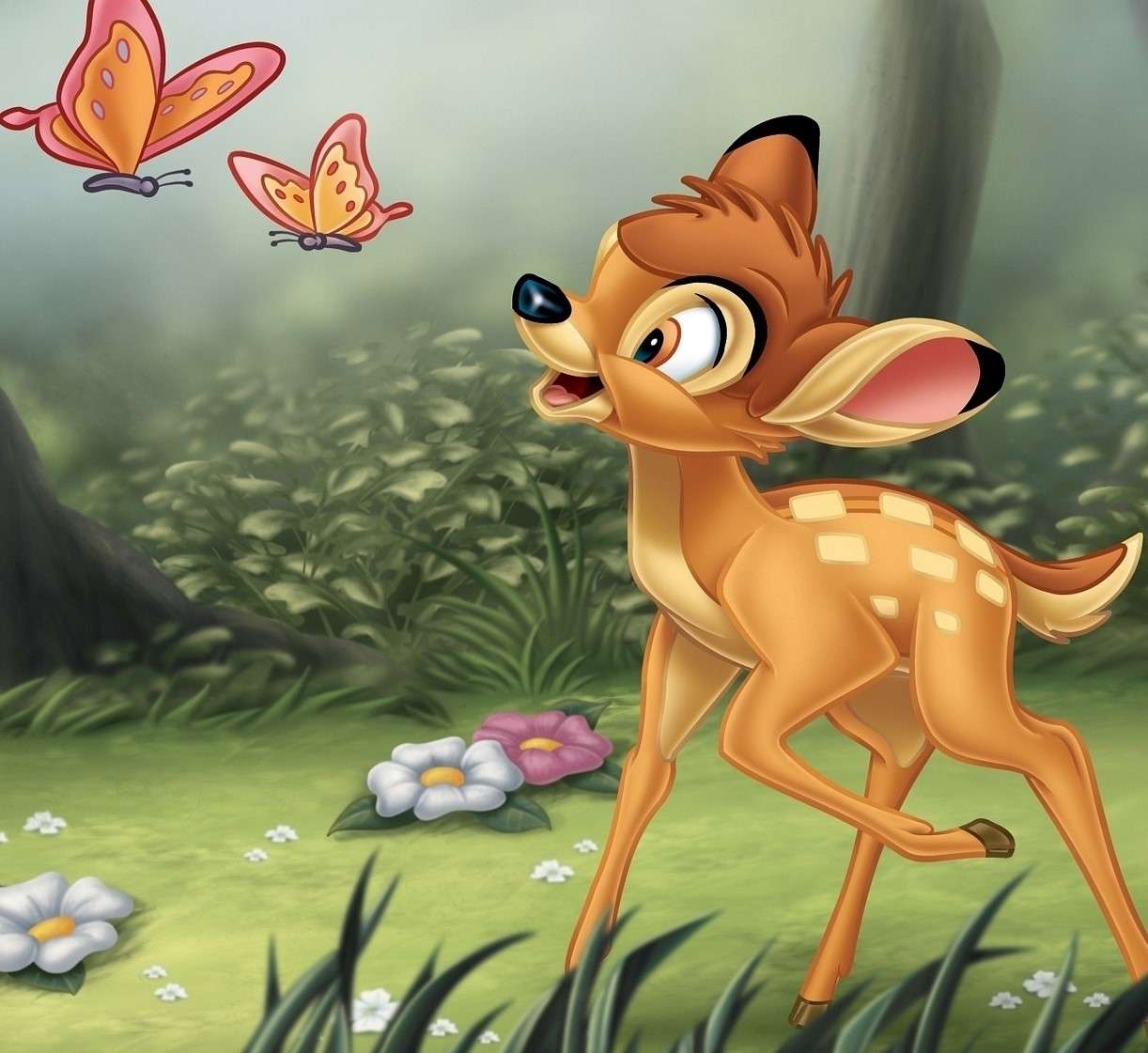 Bambi w lesie puzzle online