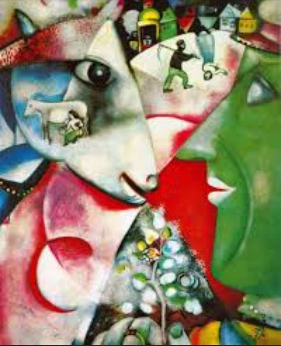 Ja i Wieś, Marc Chagall puzzle online