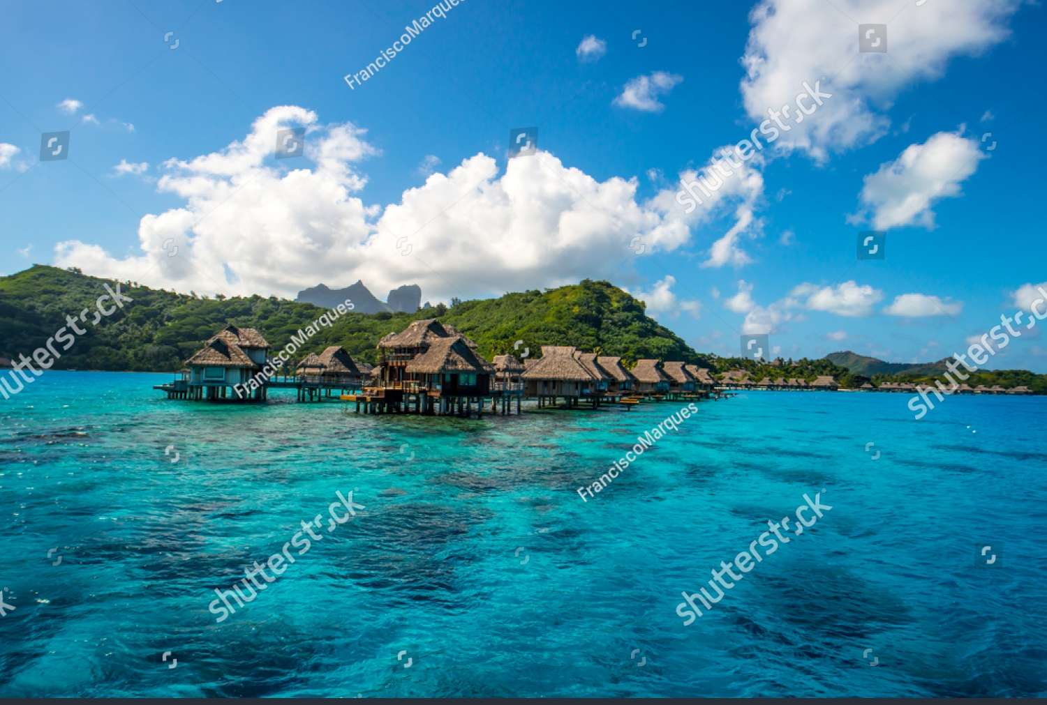 Domki nad Wodą, Wyspy Bora Bora puzzle online