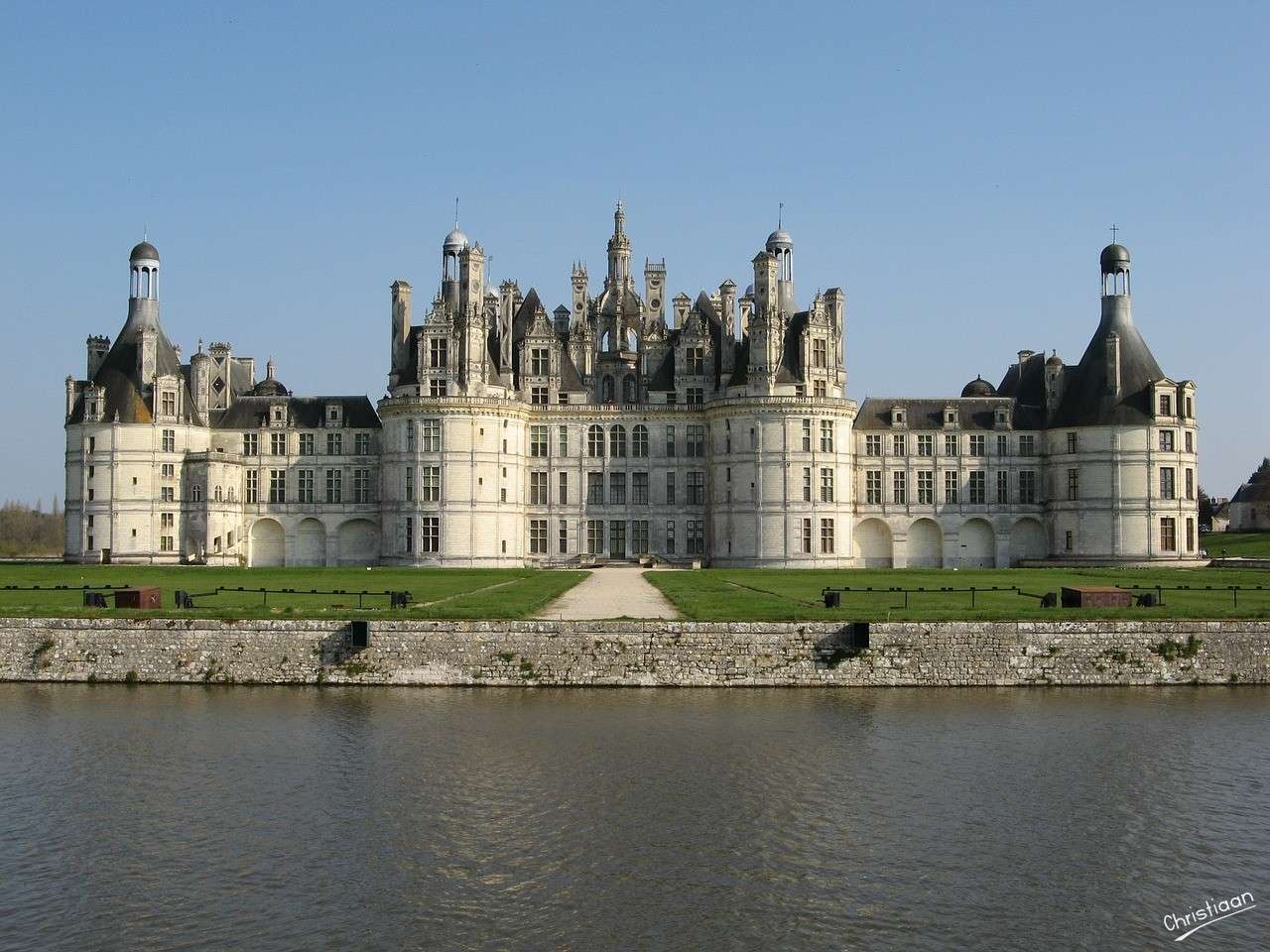 Zamek, Chambord, Francja. puzzle online