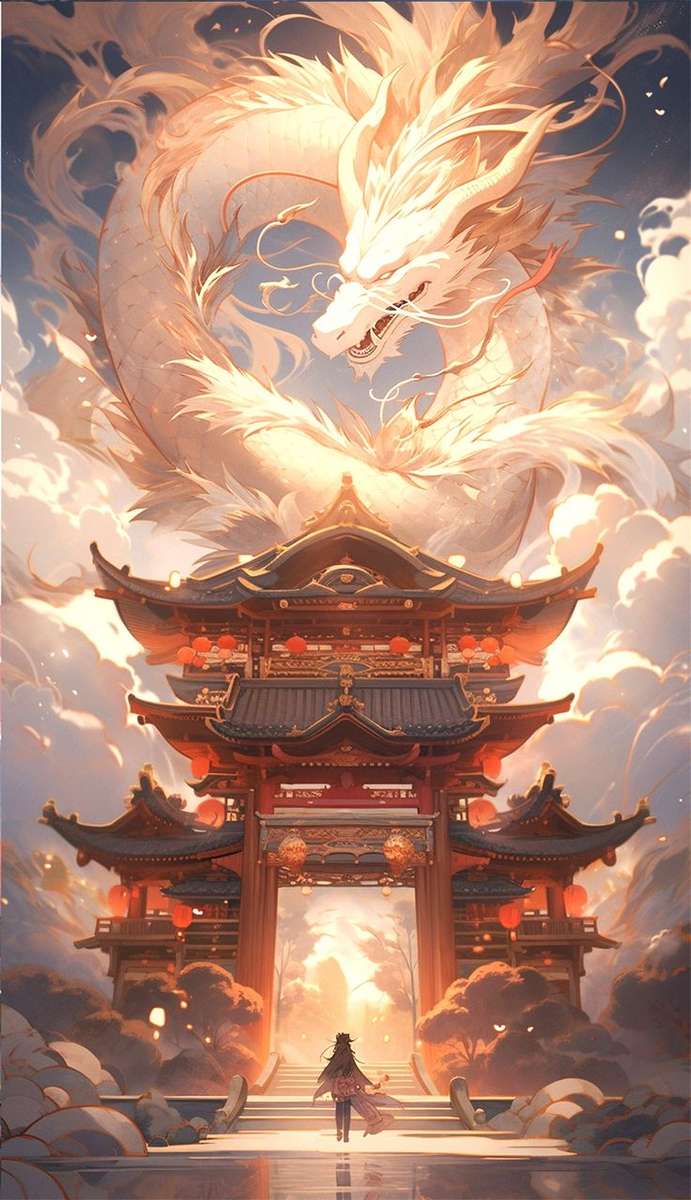 White dragon puzzle online