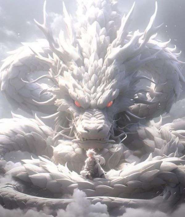 White dragon puzzle online