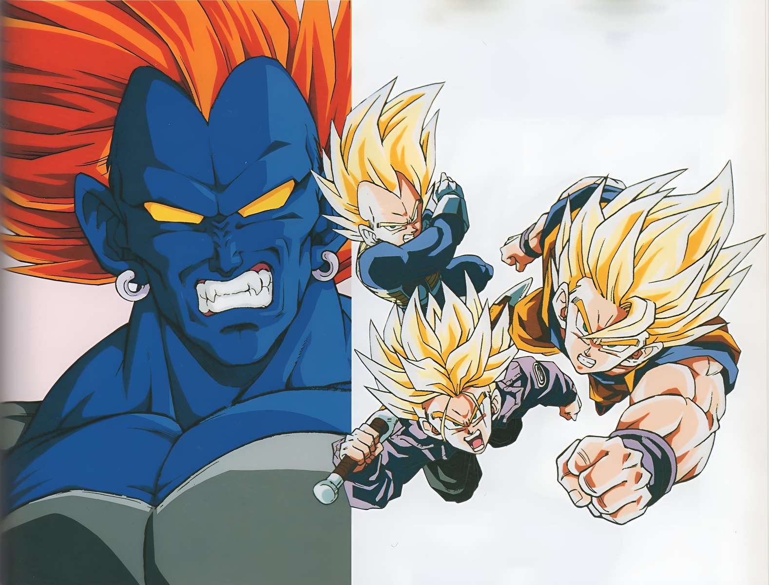 A-13, Vegeta, Trunks i Goku. puzzle online