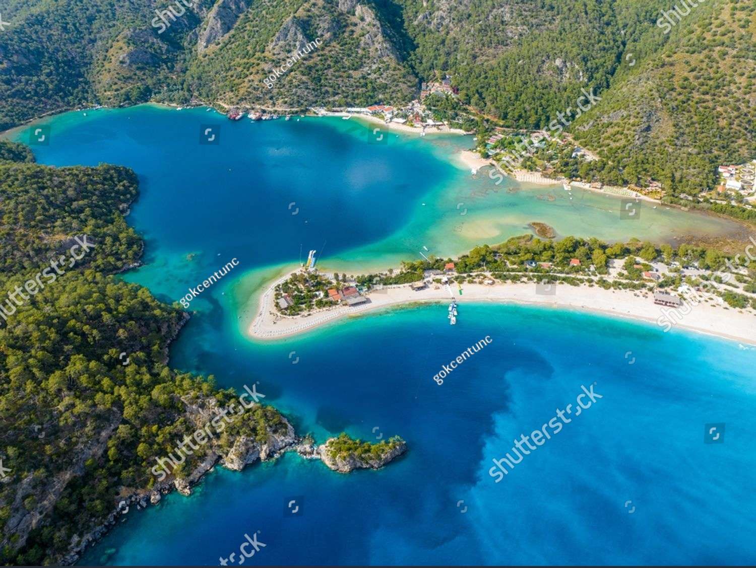 Widok z Lotu Ptaka Fethiye, Mugla, Turcja puzzle online