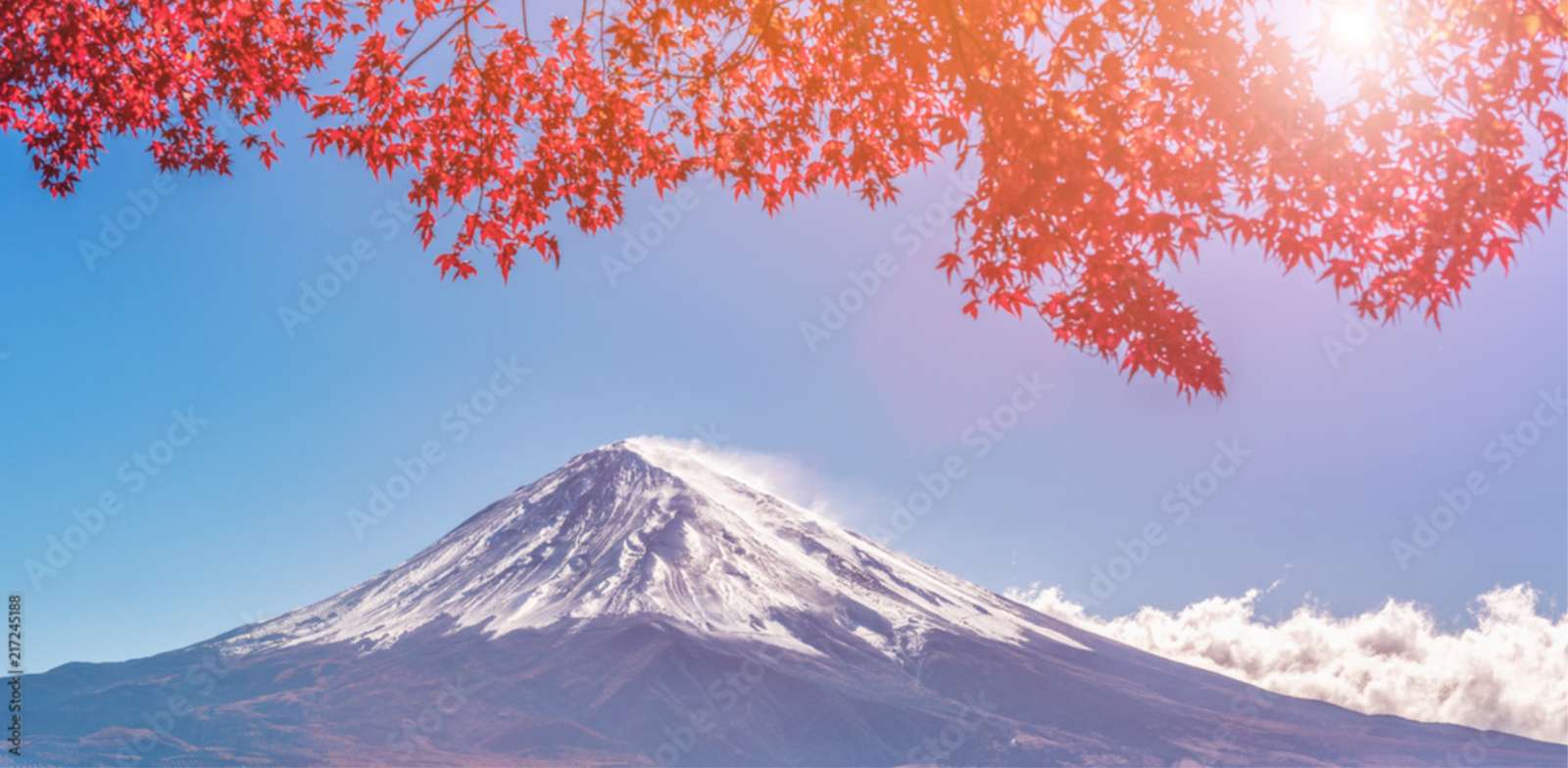 Góra Fuji Jesienią, Japonia puzzle online