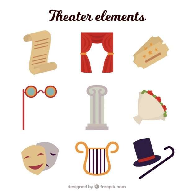 Elementy teatralne. puzzle online