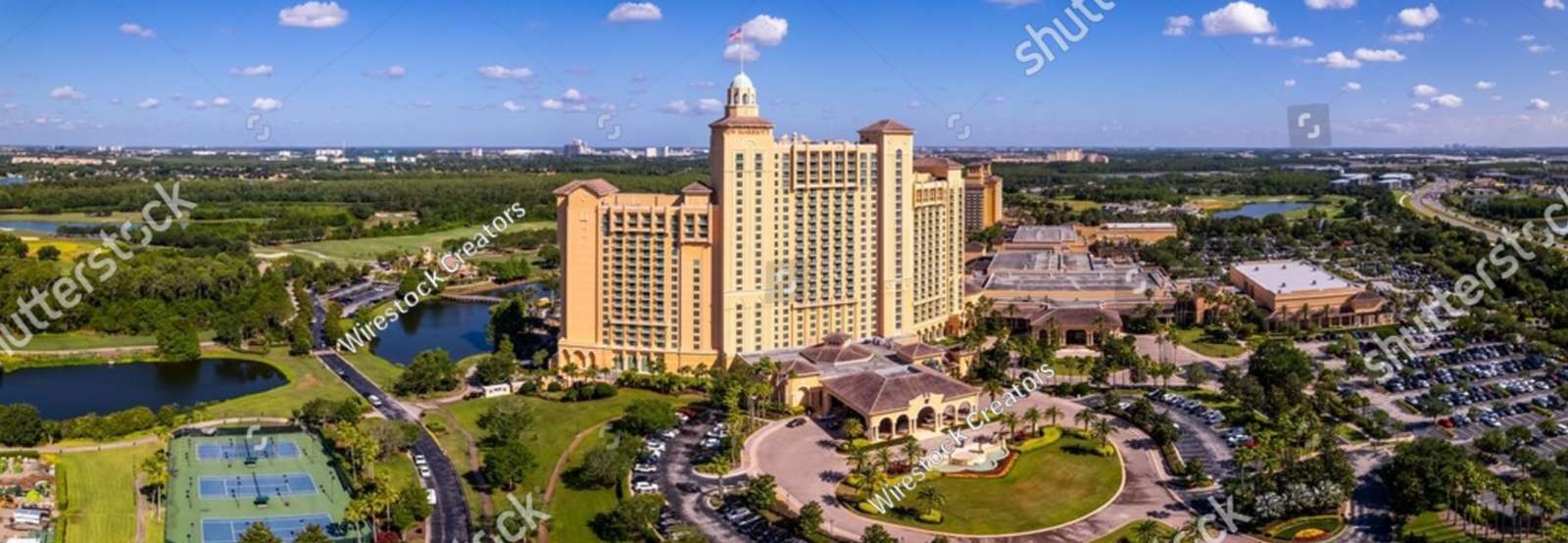 Panorama Hotelu Orlando, USA puzzle online