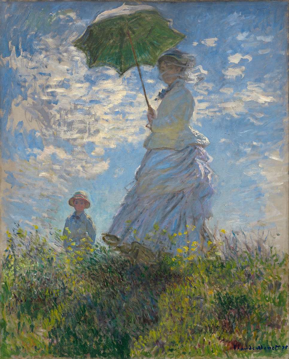 Kobieta z Parasolem, Claude Monet puzzle online