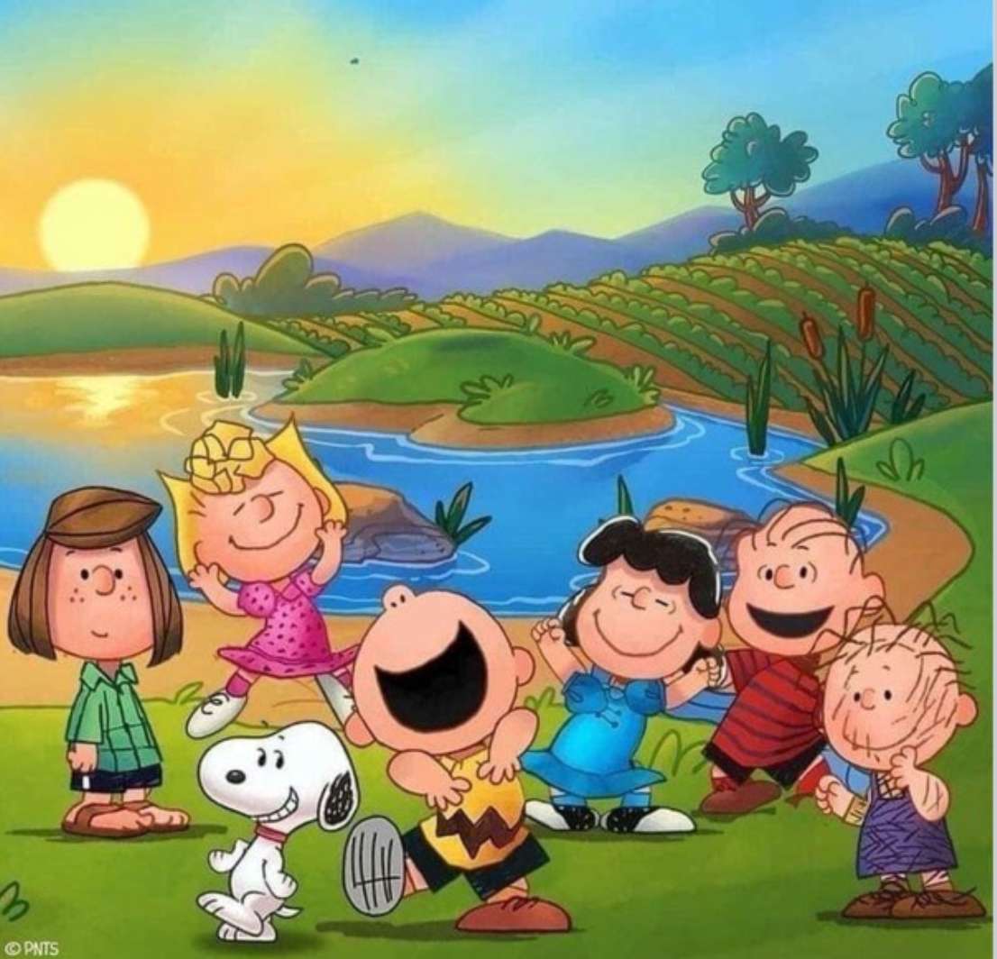 Charlie Brown Opowiada Zabawny Żart puzzle online