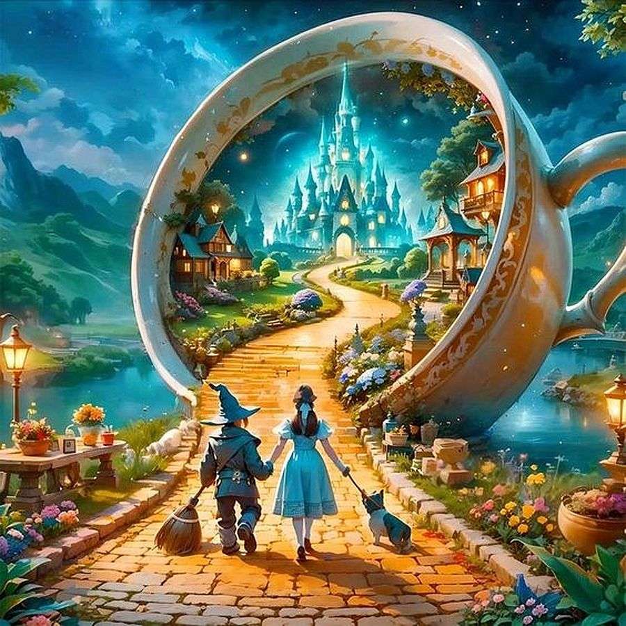 Czarnoksiężnik z krainy Oz puzzle online