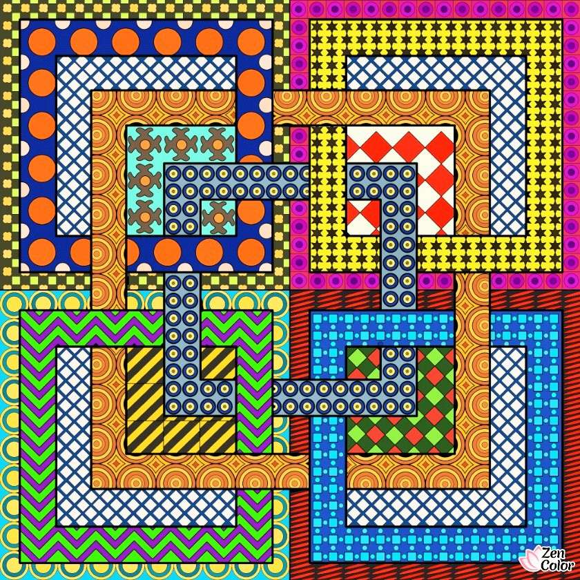 Kolor zen puzzle online