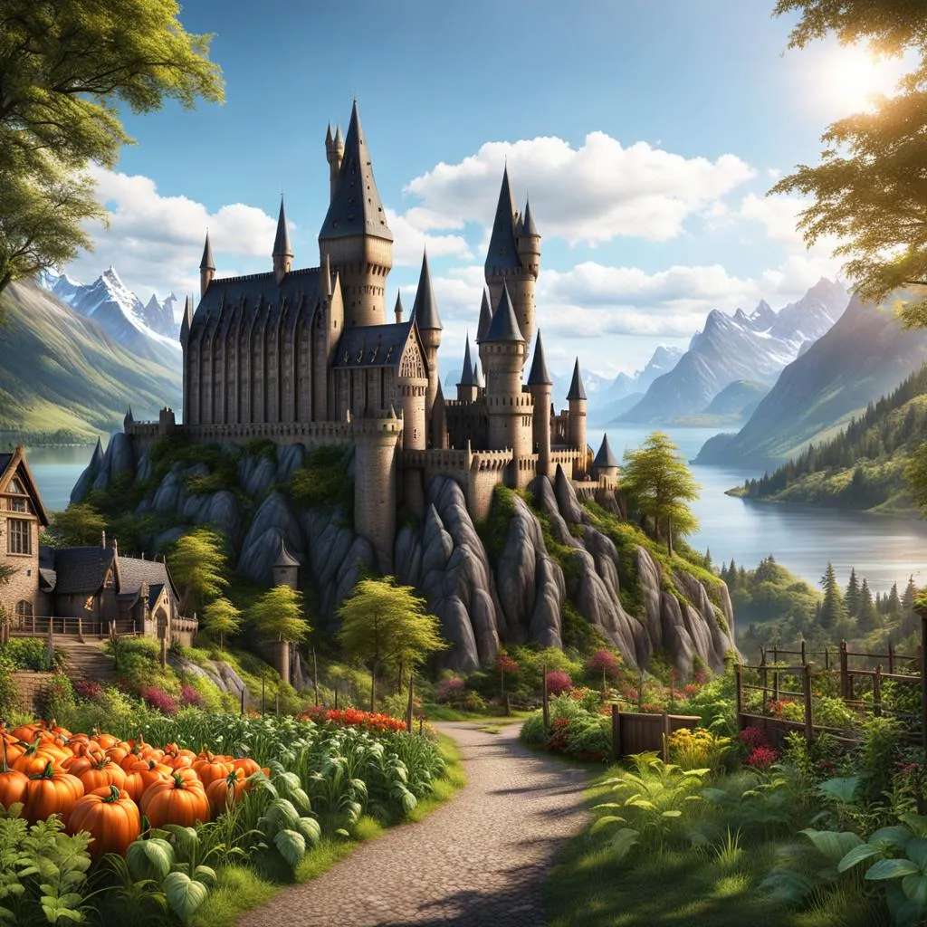 Harry Potter Hogwart puzzle online