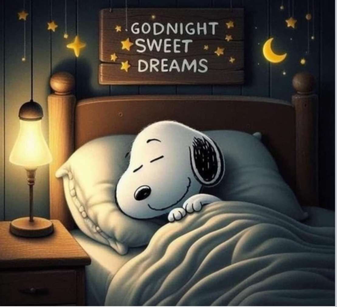 Snoopy co wieczór dostaje zzz. puzzle online