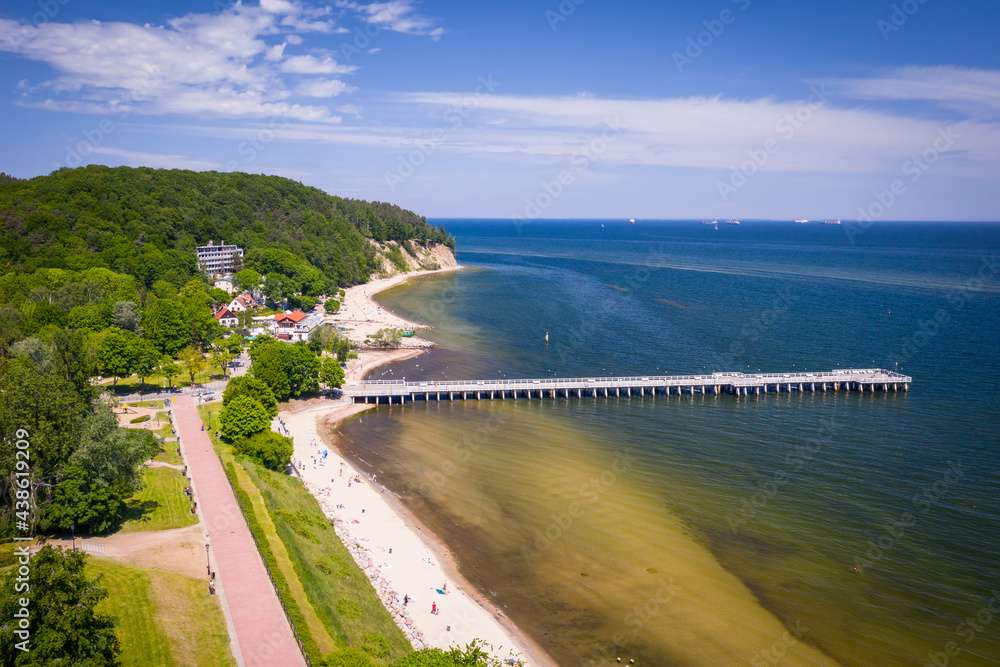 Plaża Orłowo Gdynia Polska puzzle online