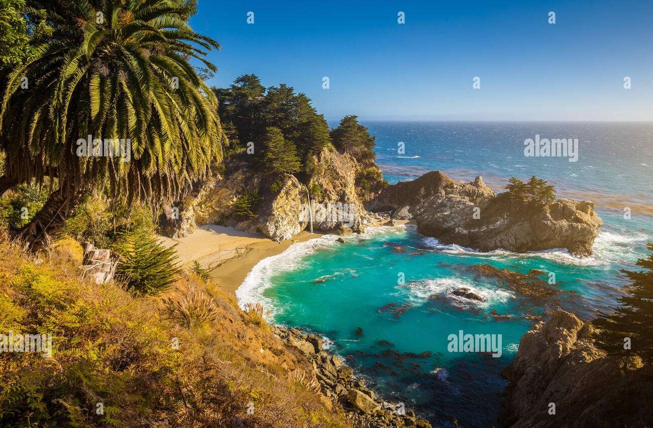 McWay Falls, Kalifornia USA puzzle online