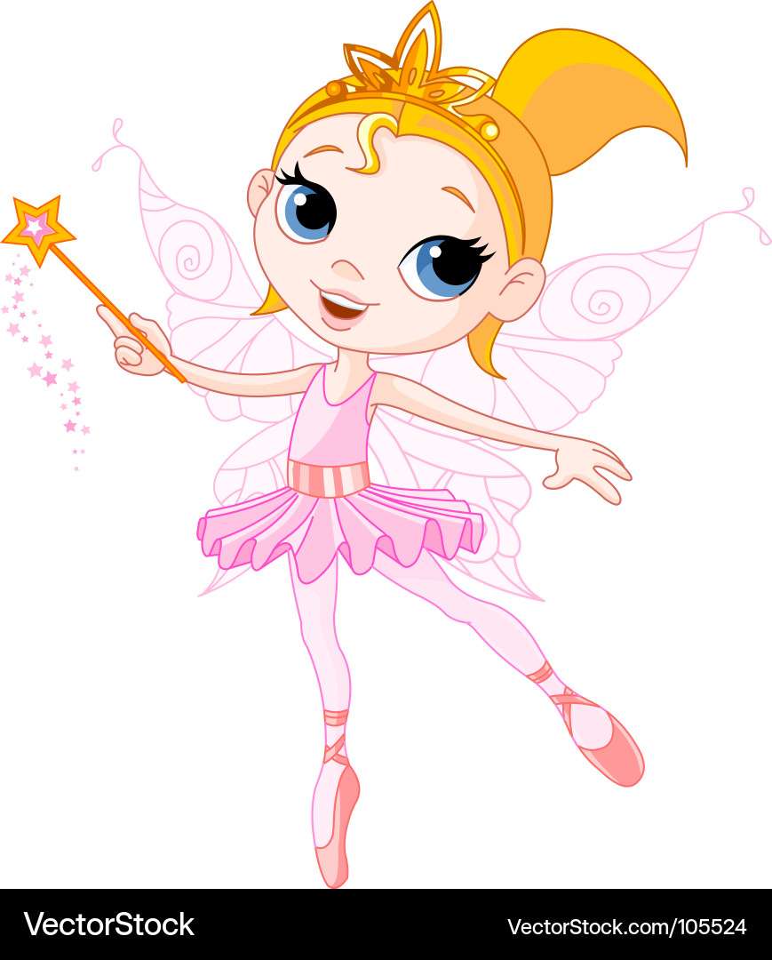 Cute fairy vector image puzzle online