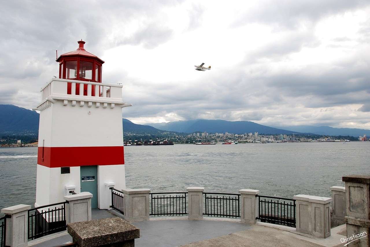 Vancouver, port, latarnia morska. puzzle online