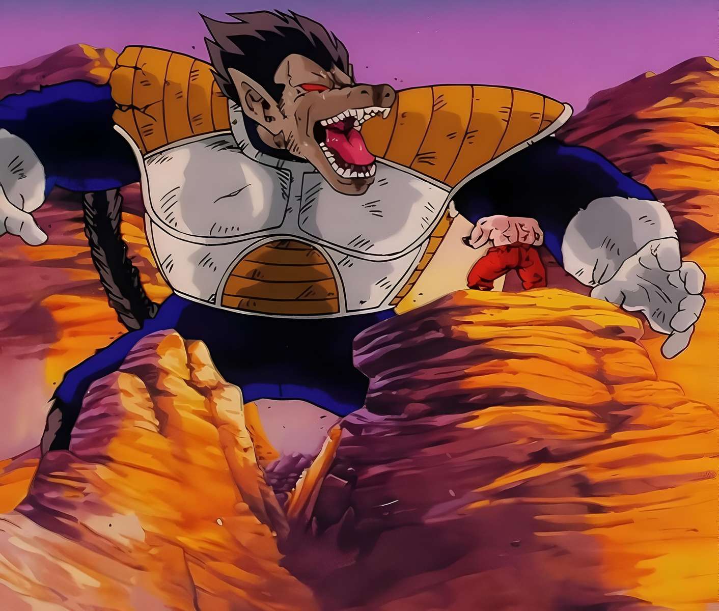 Ozaru Vegeta kontra Goku. puzzle online