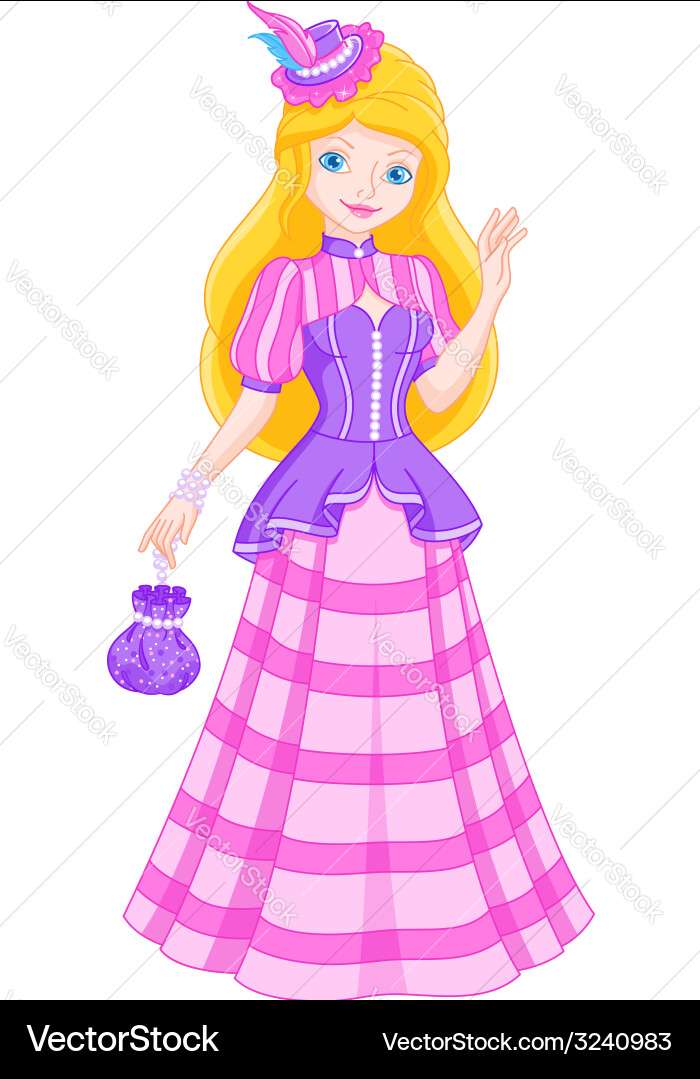 Princess vector image puzzle online