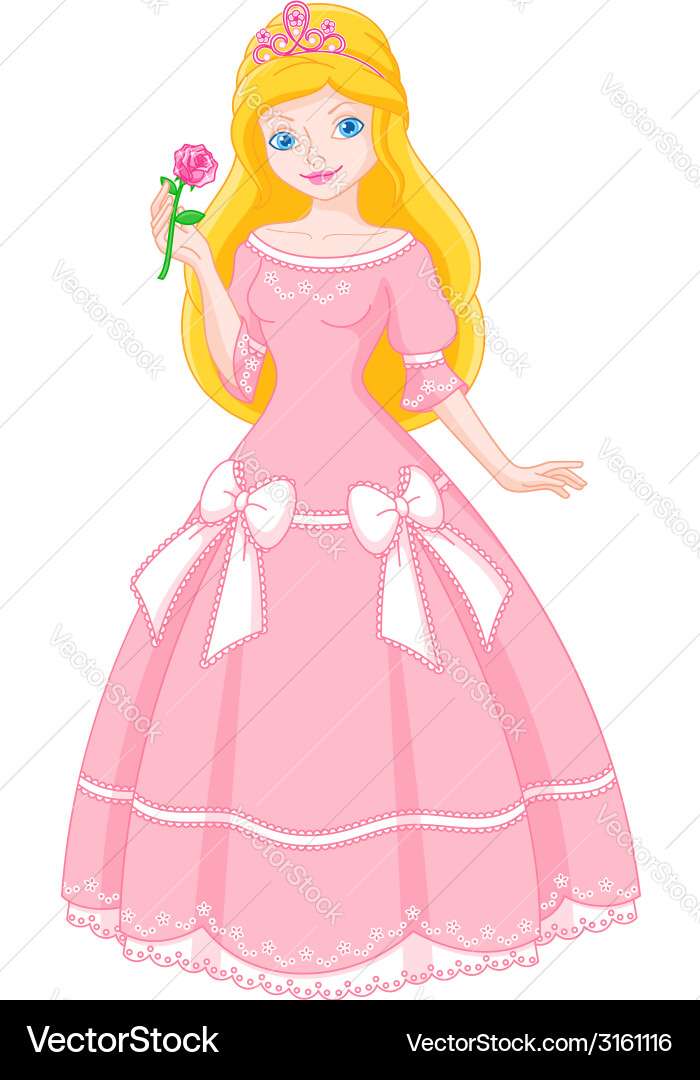 Princess vector image puzzle online